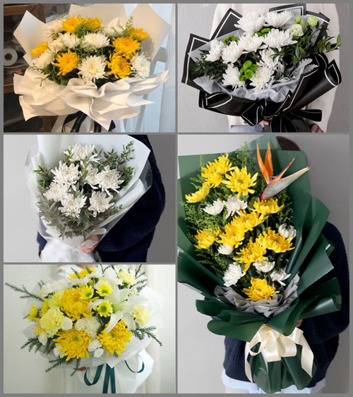 安徽池州市石台县矶滩乡沟汀村白事花束代送